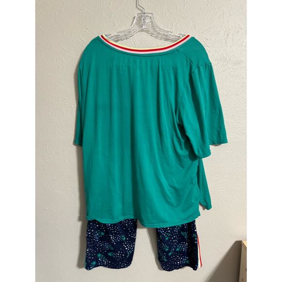 CuddleDuds Two Piece Pajama Set Stars Large - Picture 2 of 8